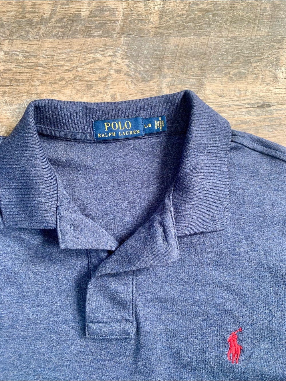 Polo Ralph Lauren Blue Polo with Long Sleeves